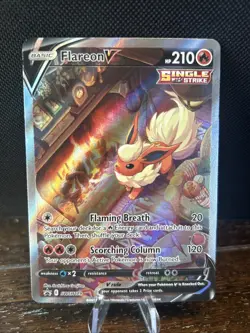 Flareon v Sword & Shield SWSH179 Holo Single Strike Promo Pokemon TCG Card - Image 1