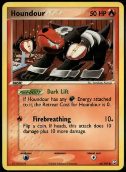 Houndour 60/109 Common Team Rocket Returns LP Pokemon Card - Image 1