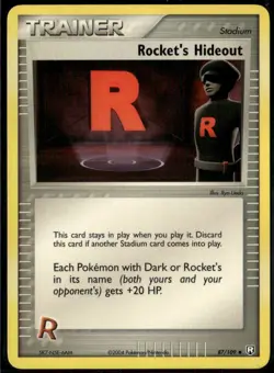 Rocket's Hideout 87/109 Uncommon Team Rocket Returns LP Pokemon Card - Image 1