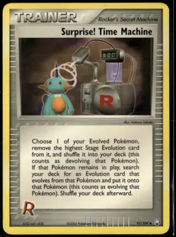 Surprise! Time Machine 91/109 Uncommon Team Rocket Returns LP Pokemon Card - Image 1