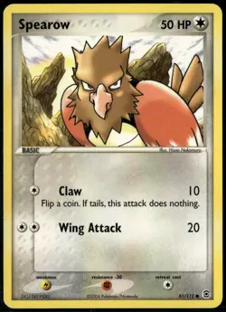 Spearow 81/112 Common FireRed & LeafGreen LP Pokemon Card - Image 1