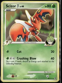 Scizor E4 48/111 Uncommon Rising Rivals LP Pokemon Card - Image 1