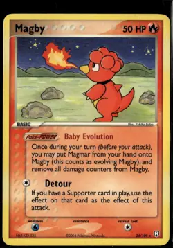 Magby 24/109 Rare Team Rocket Returns LP Pokemon Card - Image 1