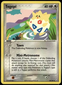 Togepi 50/109 Uncommon Team Rocket Returns LP Pokemon Card - Image 1