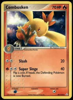 Combusken 39/110 Uncommon Holon Phantoms LP Pokemon Card - Image 1