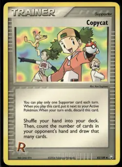 Copycat 83/109 Uncommon Team Rocket Returns LP Pokemon Card - Image 1