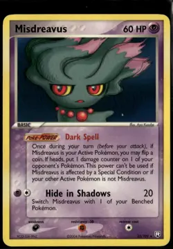 Misdreavus 25/109 Rare Team Rocket Returns LP Pokemon Card - Image 1
