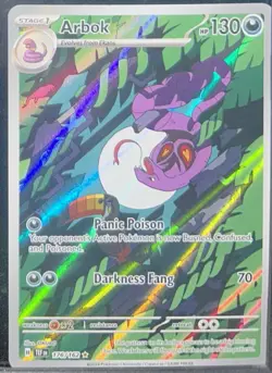 Pokemon Arbok Holo Illustration Rare Card 176/162 SV05: Temporal Forces - Image 1