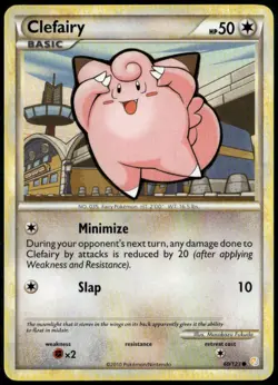 Clefairy 60/123 Common HeartGold & SoulSilver LP Pokemon Card - Image 1