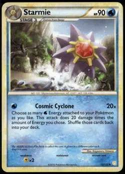 Starmie 53/123 Uncommon HeartGold & SoulSilver LP Pokemon Card - Image 1