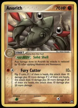 Anorith 26/108 Uncommon Power Keepers LP Pokemon Card - Image 1