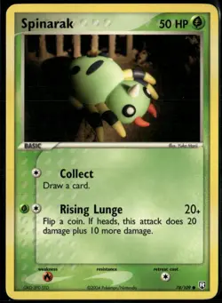 Spinarak 78/109 Common Team Rocket Returns LP Pokemon Card - Image 1