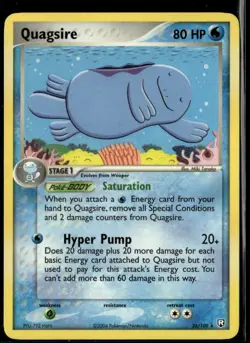 Quagsire 26/109 Rare Team Rocket Returns LP Pokemon Card - Image 1