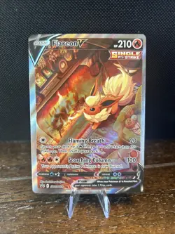 2021 Pokemon TCG Flareon V Alt Art Black Star Promo Card SWSH179 - Image 1