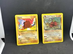 Pokemon Dark Dugtrio TCG Holo Card 6/82 Rare - Image 1