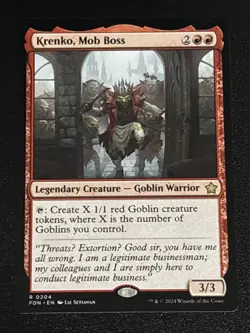 MTG Foundations Krenko, Mob Boss 0204 NM Rare - Image 1