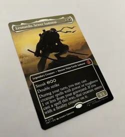 MTG TMNT BORDERLESS SILHOUETTE M Leonardo, Sewer Samurai #0215 - Image 3