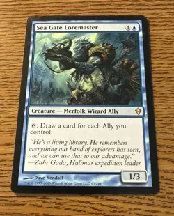 MTG Sea Gate Loremaster Zendikar Regular MAGIC RARE - Image 1