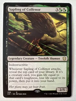 Sapling Of Colfenor NM C21 Commander 2021 Strixhaven Mtg Magic The Gathering Edh - Image 1