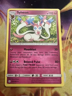 Sylveon 155/236 - Cosmic Eclipse Rare Pokemon Card NM/M - Image 1
