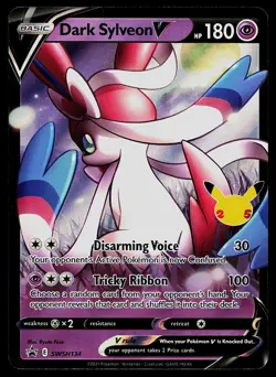 Pokemon Card - Dark Sylveon V Sword & Shield Promo SWSH134 Holo - Image 1