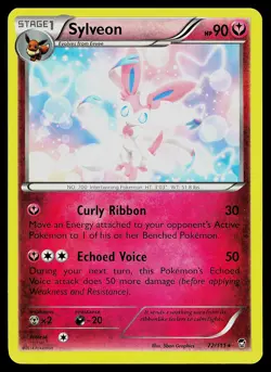 Pokemon Card - Sylveon XY - Furious Fists 72/111 Rare - Image 1