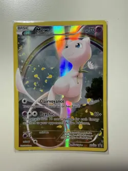Damaged Mew Full Holo Art XY Promo XY110 Pokemon TCG Trading Card Game - Image 1