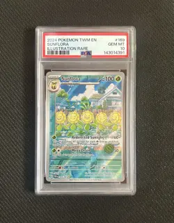 Pokemon Sunflora 169/167 Sv06: Twilight Masquerade Holo F/A Alt PSA 10 - Image 1