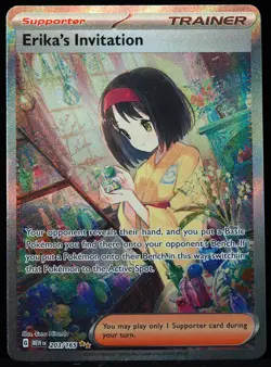 Erika's Invitation #203/165 151 NM/M Pokemon Card - Image 1