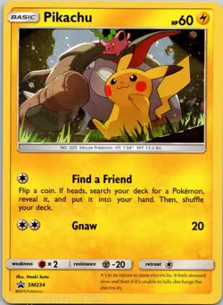 Pikachu SM234 Promo SM Black Star Promos Pokemon NM - Image 1