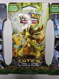 Pokemon 2016 XY Fates Collide Sleeved Sealed Booster Packs 3× Sealed Packs - Image 2