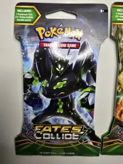 Pokemon 2016 XY Fates Collide Sleeved Sealed Booster Packs 3× Sealed Packs - Image 3