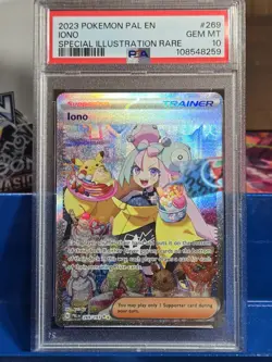 Pokemon PSA 10 Iono #269 Special Illustration Rare SV Paldea Evolved - Image 1