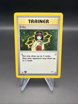 Erika - 1st Edition Holo - 16/132 Gym Heroes - Pokemon TCG - 2000 - Image 1
