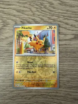 Pokemon Paldean Fates 018/091 Pikachu Cosmos/Reverse Holo Costco EXCLUSIVE - Image 1