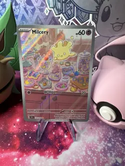 Pokemon TCG Milcery 152/142 Stellar Crown Holo Illustration Rare Mint Condition - Image 1