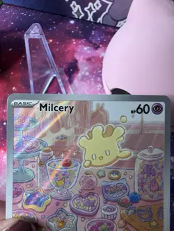 Pokemon TCG Milcery 152/142 Stellar Crown Holo Illustration Rare Mint Condition - Image 2