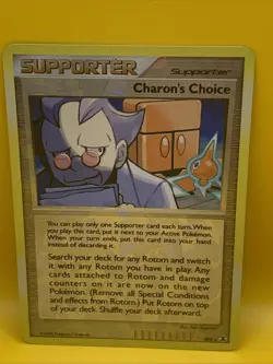 CHARON’S CHOICE POKEMON SUPPORTER CARD (2009) Rising Rivals RT6 Holo Ultra Rare - Image 1