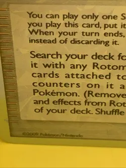 CHARON’S CHOICE POKEMON SUPPORTER CARD (2009) Rising Rivals RT6 Holo Ultra Rare - Image 2