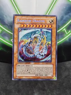 Yugioh Rainbow Dragon CT04-EN005 Secret Rare NM - Image 1