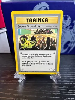 Pokemon Card - Broken Ground Gym Neo Destiny 92/105 LP - Image 1