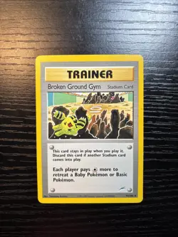 Pokemon Card - Broken Ground Gym Neo Destiny 92/105 LP - Image 2