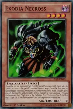 LDK2-ENY09 EXODIA NECROSS COMMON 1ST EDITION YuGiOh CARD - Image 1