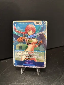 Royal Blood One Piece CCG Rebecca #OP10-058 Super Rare - Image 1