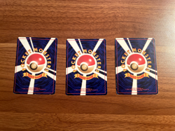 Sabrina's Slowbro (2x) and Abra (1x) 1996 Japanese Vintage Pokemon 3 Card Lot LP - Image 2