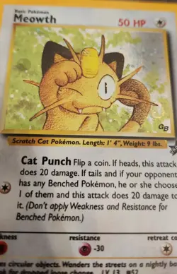Meowth 10/53 Wotc GB Promo Holo Excellent Condition Pokemon TCG - Image 5