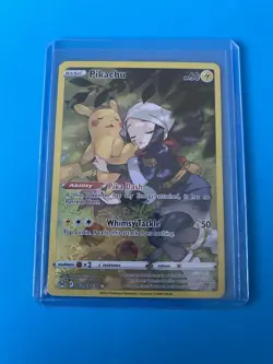 Pikachu & Akari TG05/TG30 Lost Origin Trainer Gallery Ultra Rare Pokemon Card - Image 1