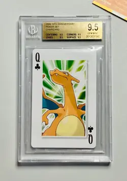 Pokemon BGS 9.5 Charizard 10th Anniversary Poker Set Promo 2006 Japanese - Image 1