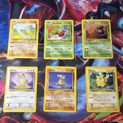 Jungle Vintage Pokemon Non Holo Unlimited Card Lot 6 Cards Old Sets Rare #7 - Image 1