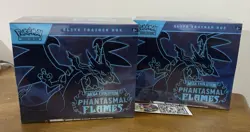 Pokemon Mega Evolution Phantasmal Flames Elite Trainer Box | ETB | Lot of 2 - Image 1